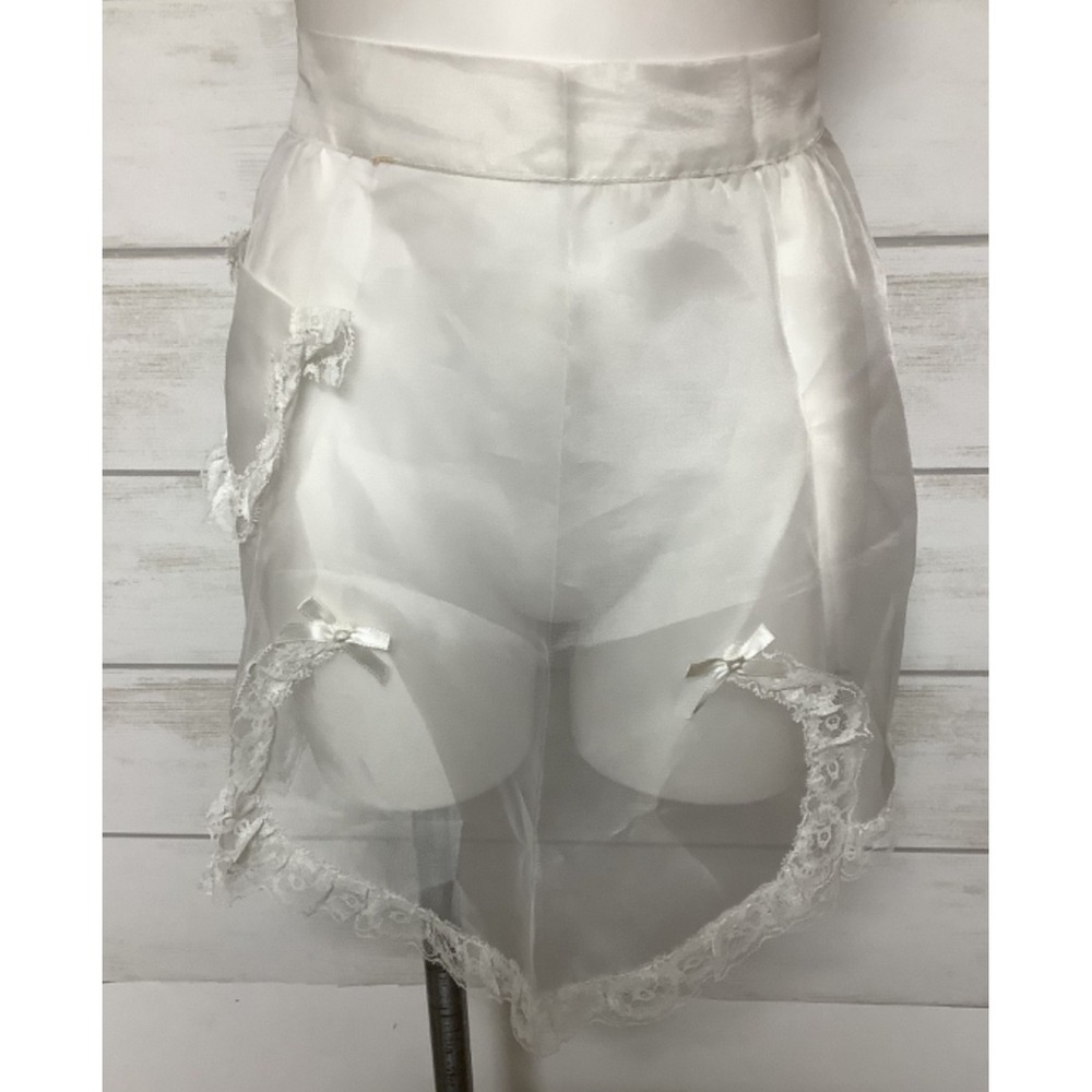 Women's Waist Apron Sheer White  Lace Kitchen Half Apron with One Pocket Costume
